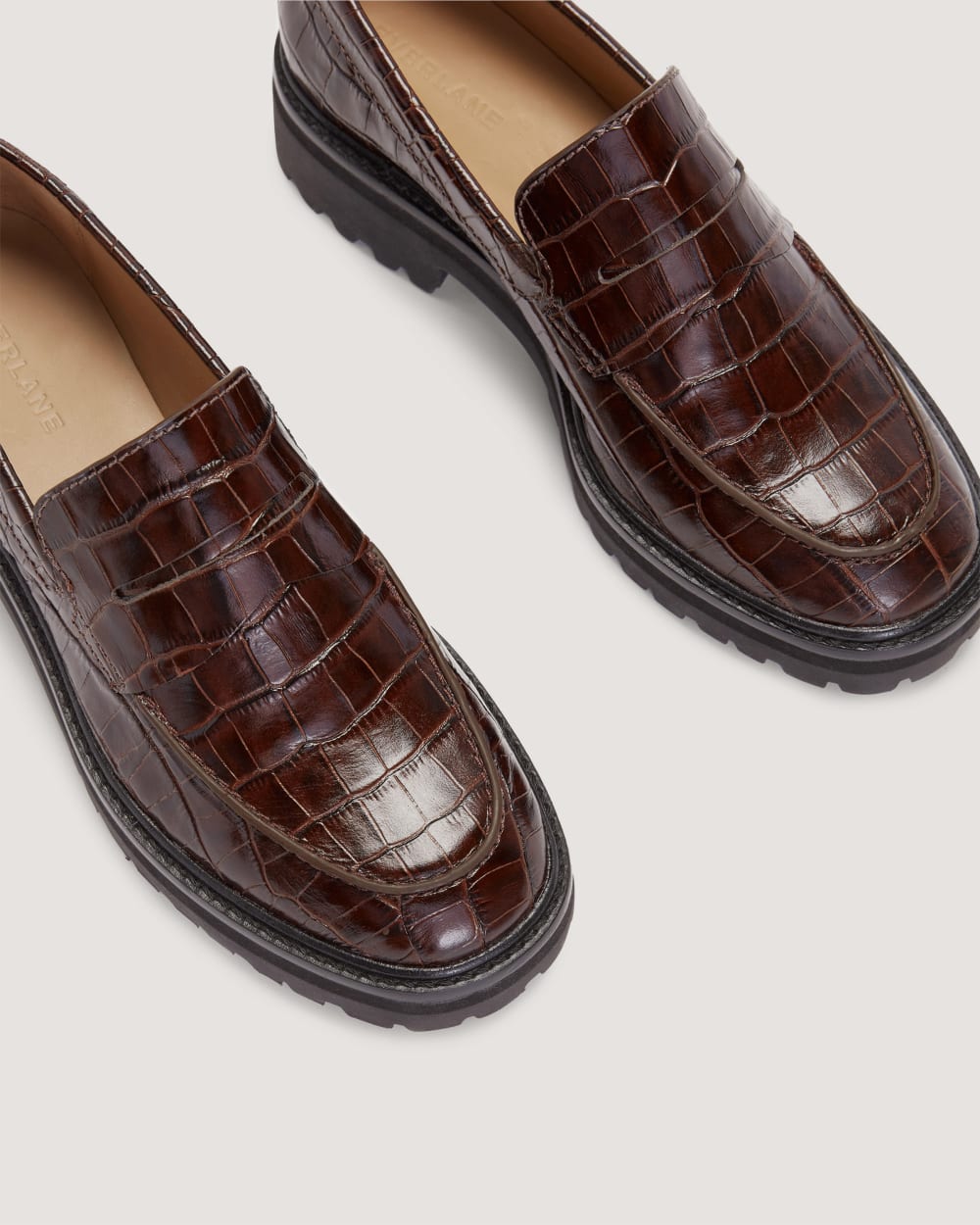 The Lug Loafer | Brown Crocodile Everlane The Lug Loafer | Brown Crocodile Everlane
