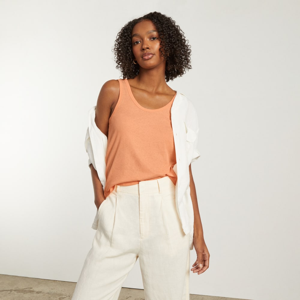 womens-air-tank-orange-chiffon
