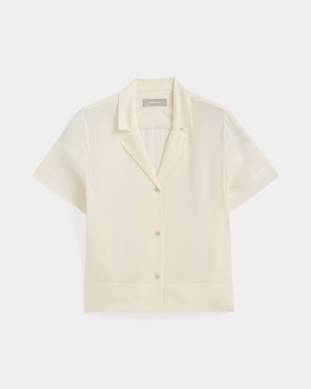 womens-clean-silk-short-sleeve-notch-shirt-off-white | alt