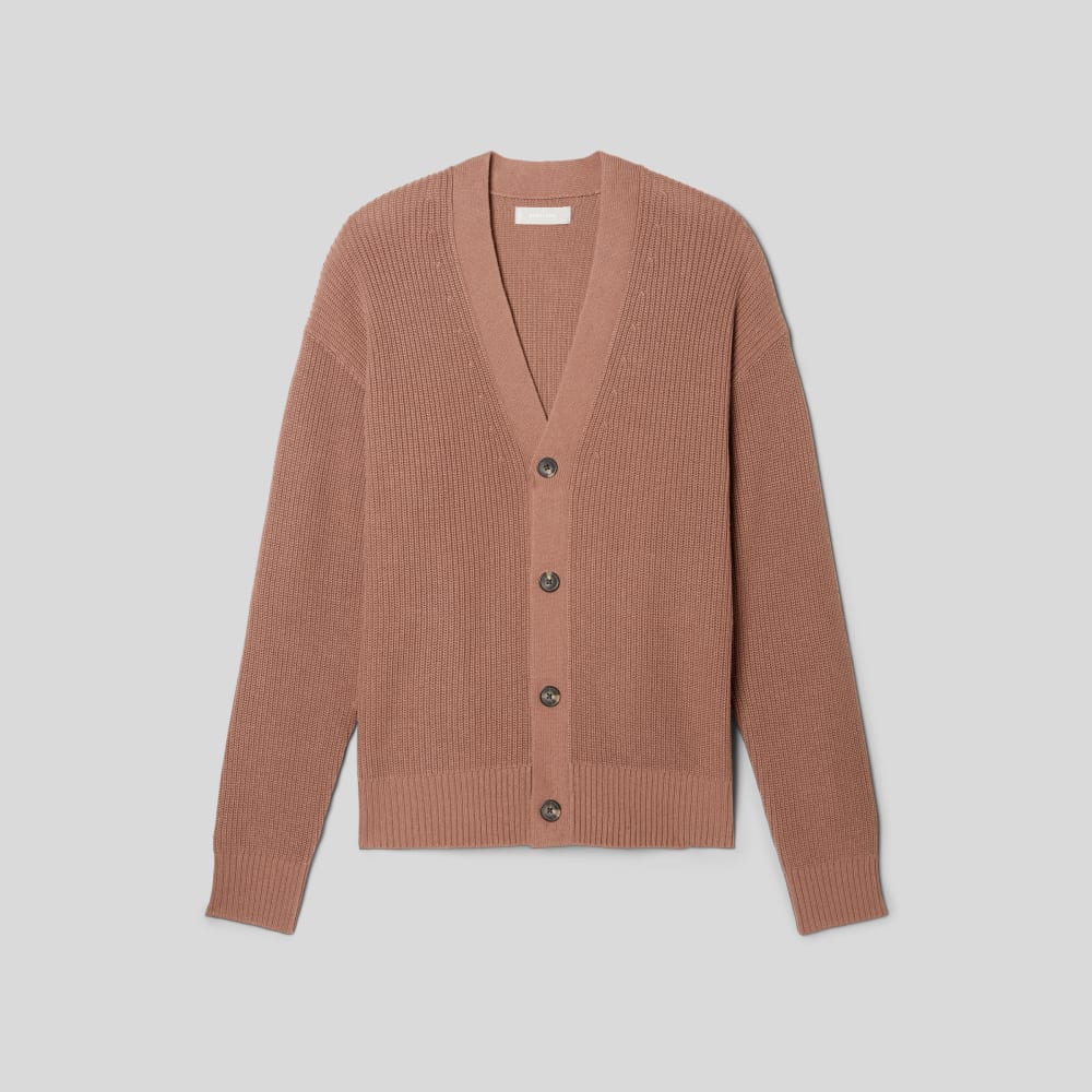 mens-no-sweat-ribbed-cardigan-cocoa-brown | alt