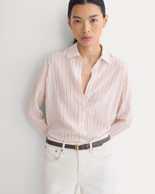 womens-clean-silk-relaxed-shirt-bone-rose | primary