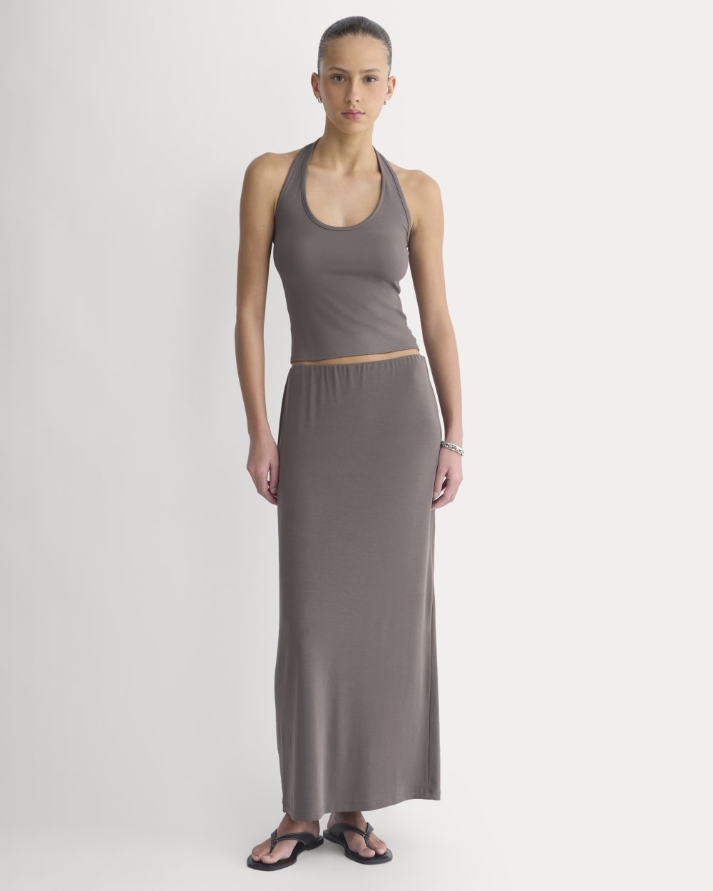 womens-maxi-skirt-in-butterknit-charcoal-grey | primary