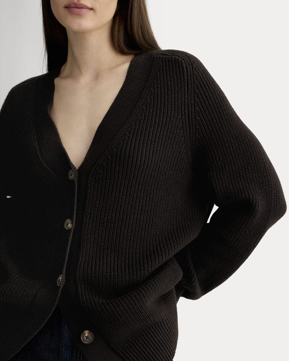 The Long Cocoon Cardigan | Black – Everlane