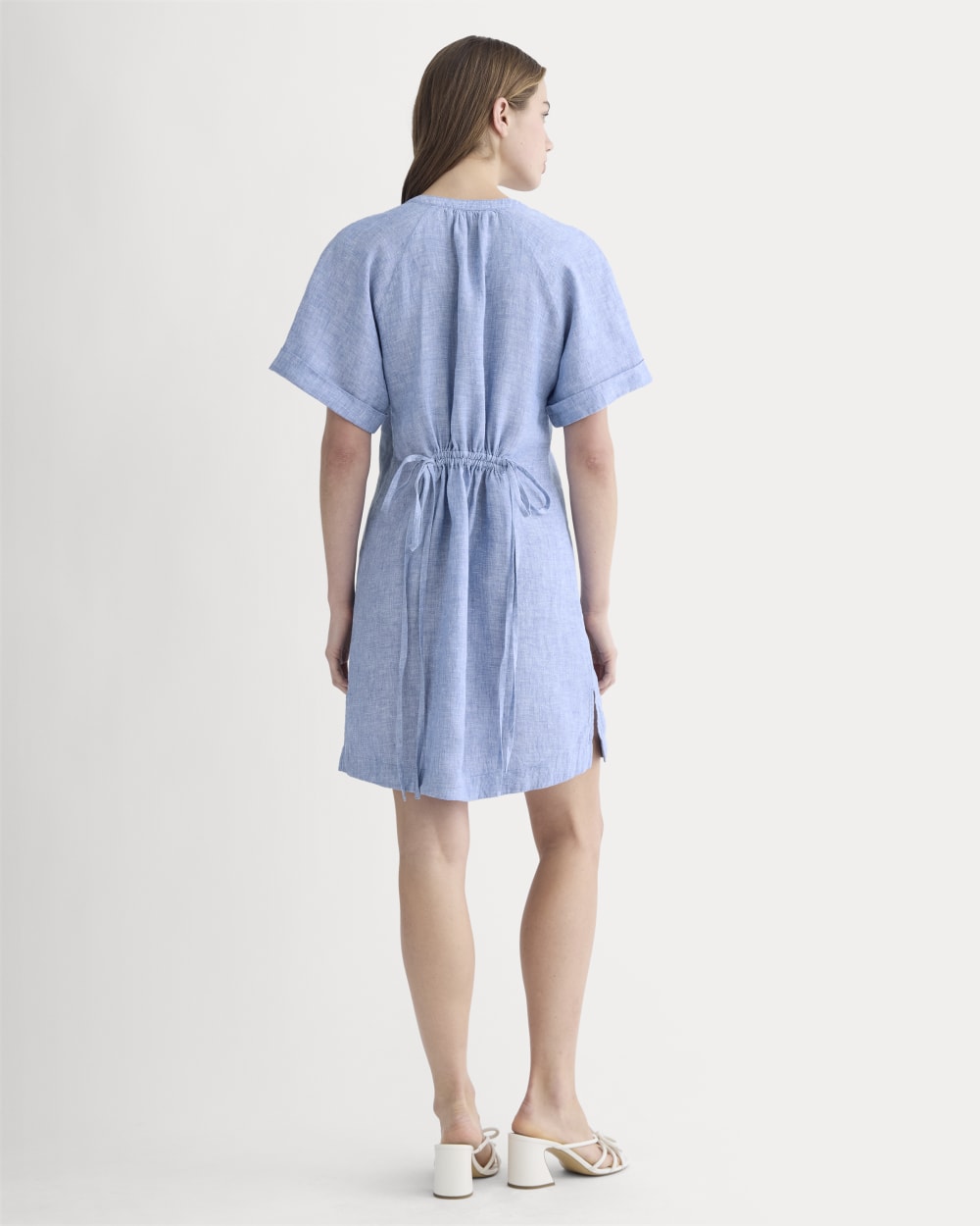 Everlane Popover Dress, Linen, Chambray, Size Small Everlane Popover Dress, Linen, Chambray, Size Small