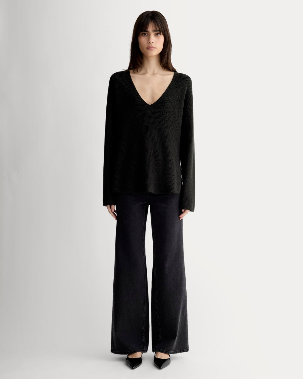 womens-slouchy-v-neck-cotton-black