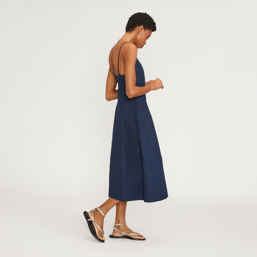 womens-structured-cotton-bell-dress-navy