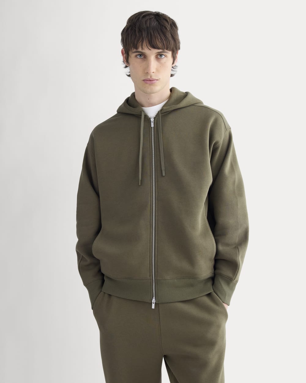 mens-luxe-fleece-fullzip-hoodie-olive-night | primary