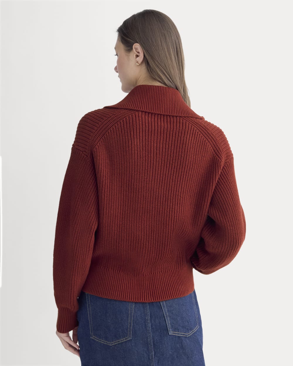 womens-full-zip-sweater-everyday-cotton-merlot