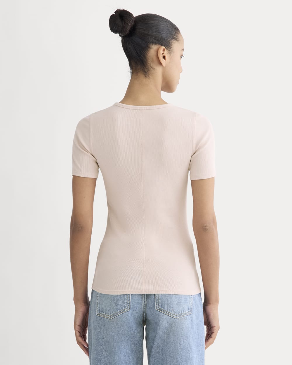 The Luxe Rib Crew | Heathered Oat