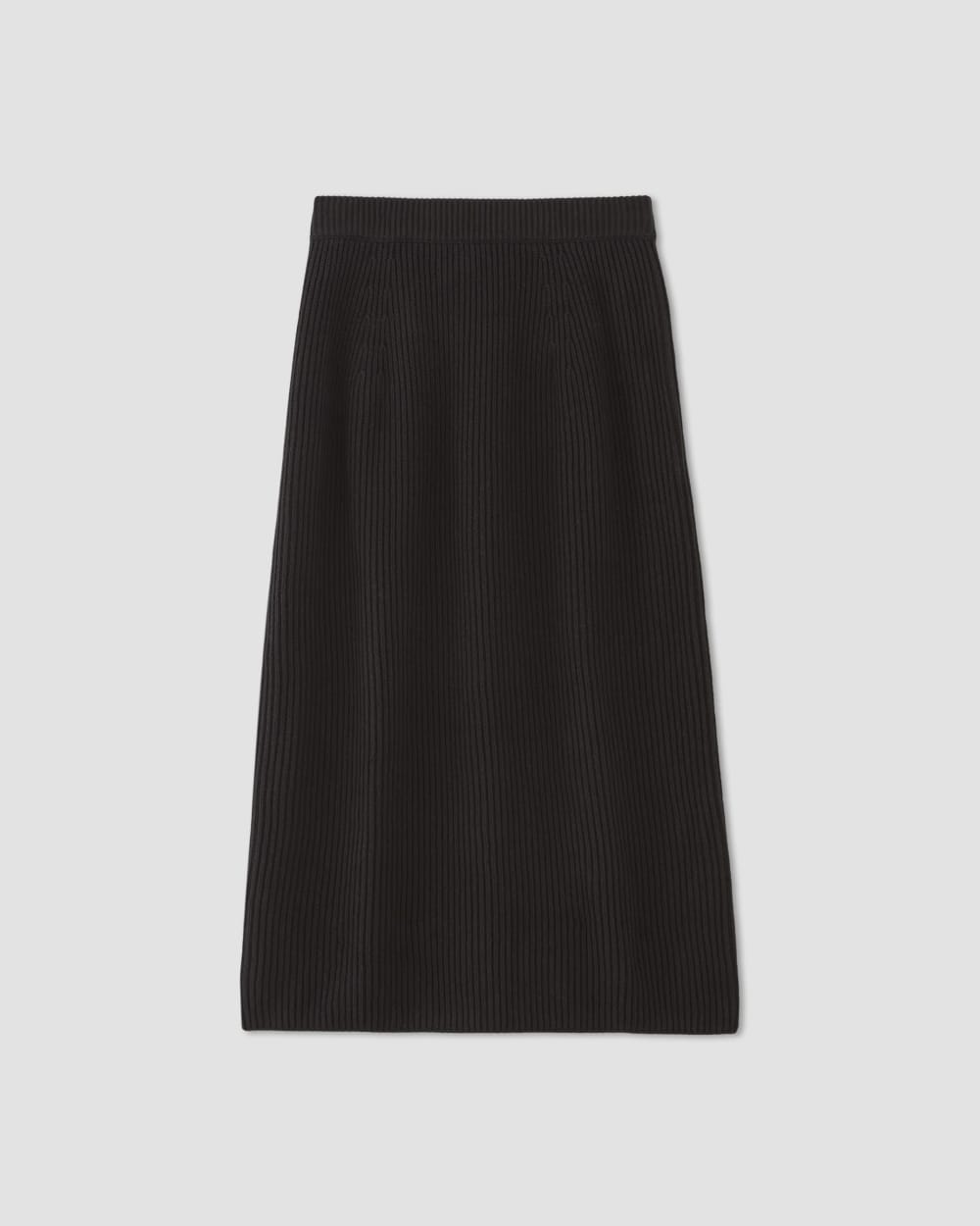 womens-organic-cotton-sweater-midi-skirt-black | alt