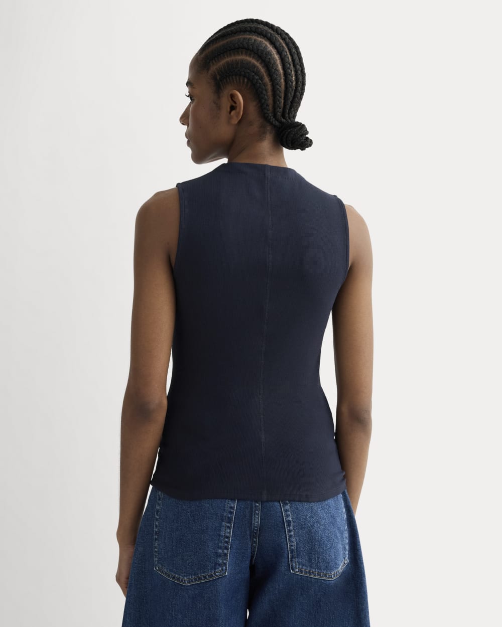 womens-luxe-supima-micro-rib-funnel-neck-tank-navy