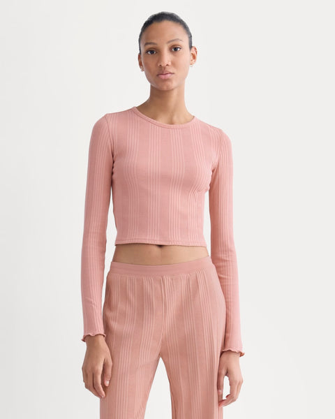 Lounge Rib Cropped Shirt | Ash Rose – Everlane