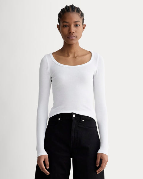 【L'ANGE'LIQUE for yo】RIB LONGSLEEVE TOPS L'ANGE'LIQUE for yo】RIB LONGSLEEVE TOPS