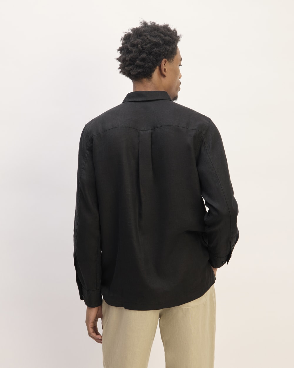 The Linen Straight Hem Shirt | Black – Everlane