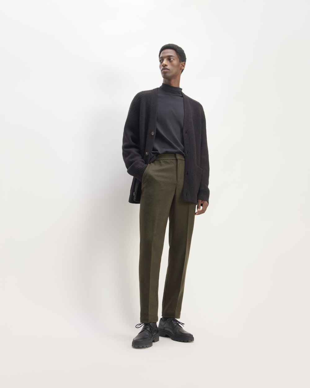 The Wool Flannel Pant | Dark Green – Everlane