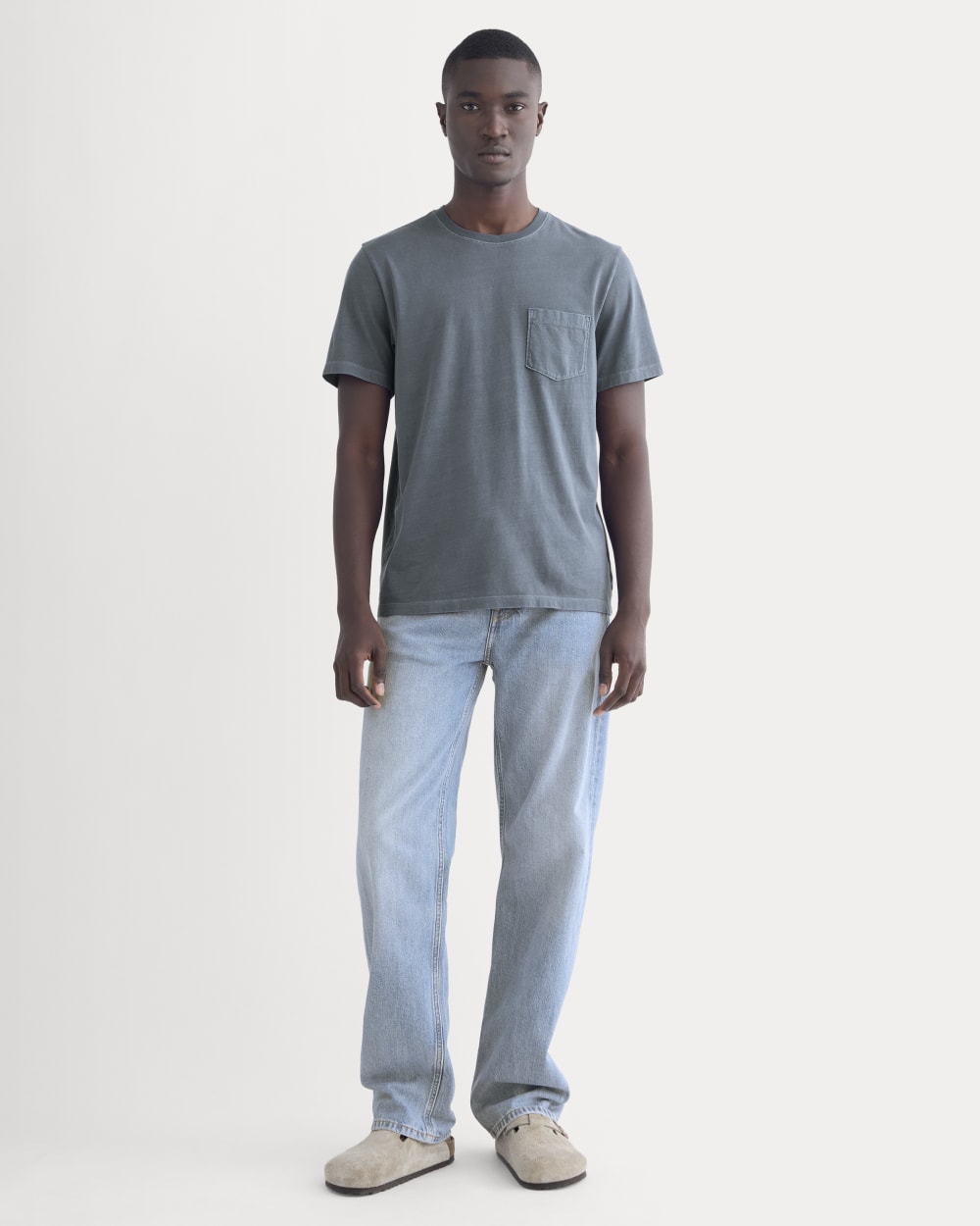 The Essential Organic Garment-Dyed Crew | Navy – Everlane