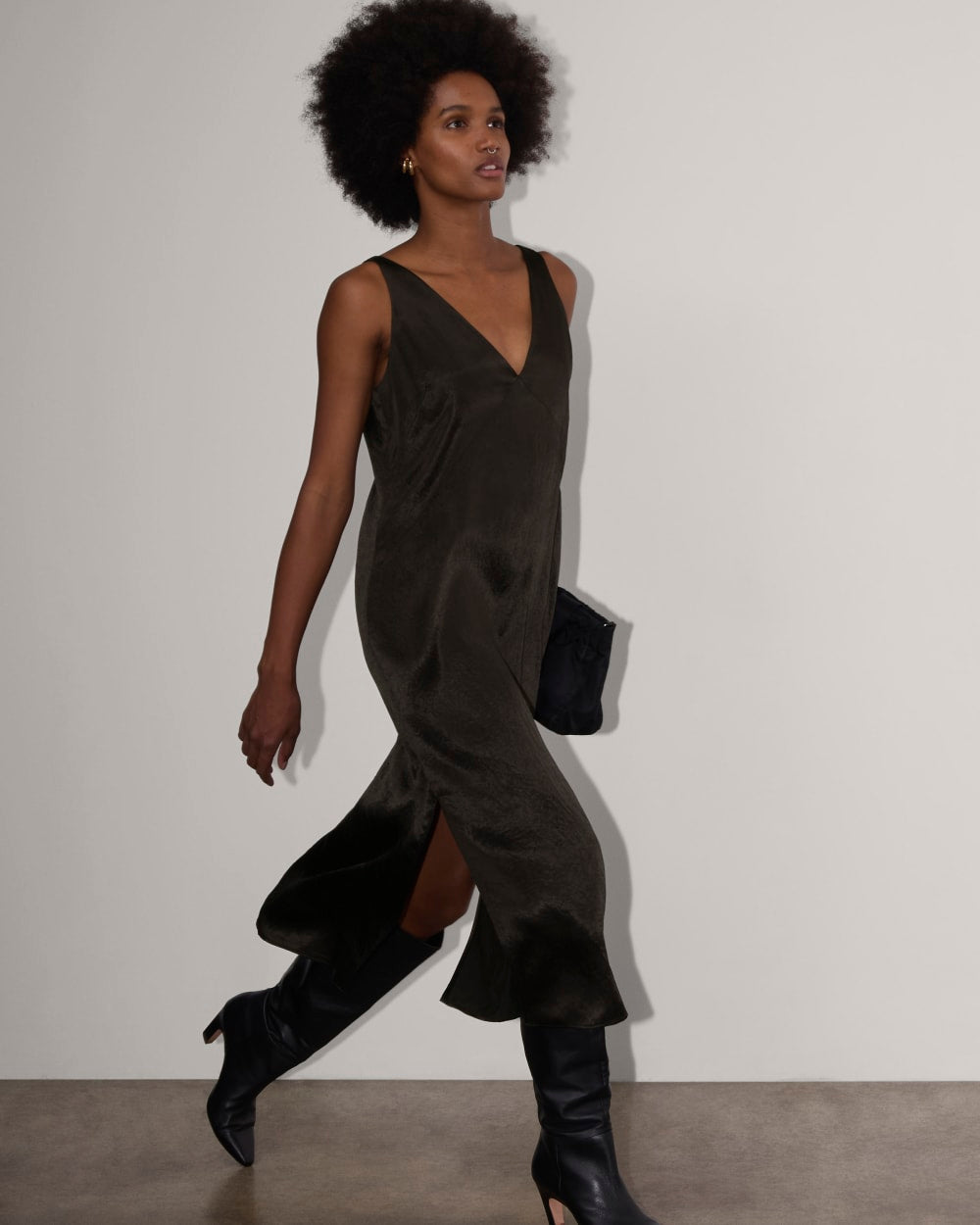 The Satin Slip Dress | Black Everlane The Satin Slip Dress | Black Everlane