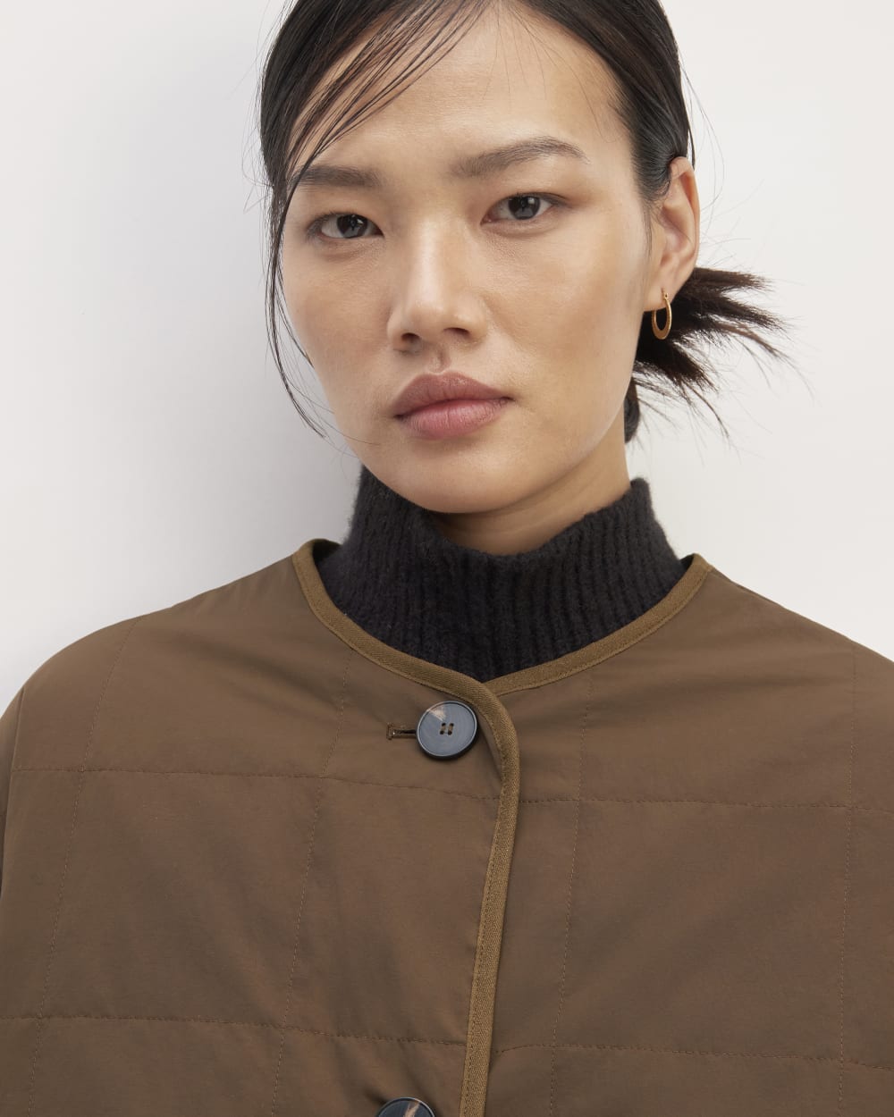 The ReNew Quilted Long Liner | Cocoa – Everlane