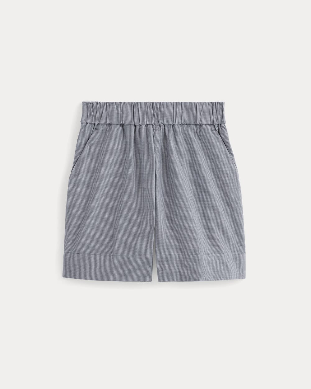 womens-easy-chino-long-short-dark-denim-pinstripe | alt