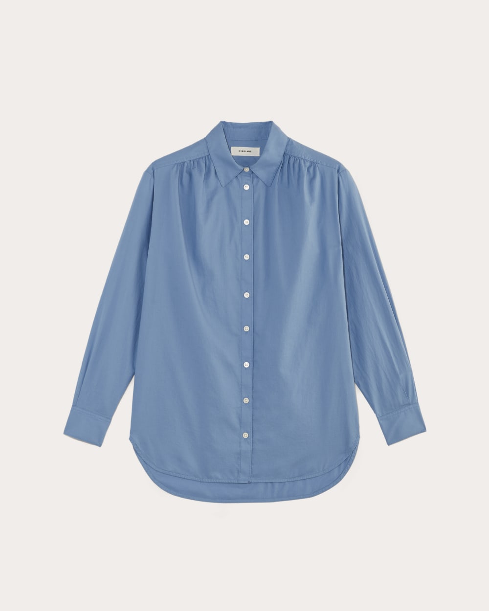 womens-gathered-shirt-silky-cotton-bluebell | alt