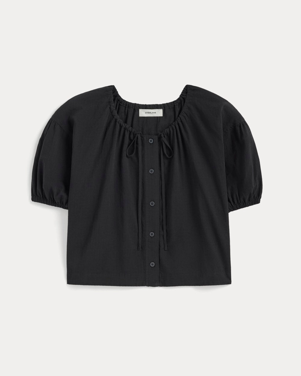 womens-gauze-button-up-black | alt