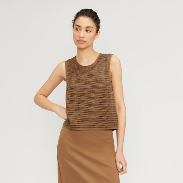 The Crochet Knit Cami | Toasted Coconut – Everlane