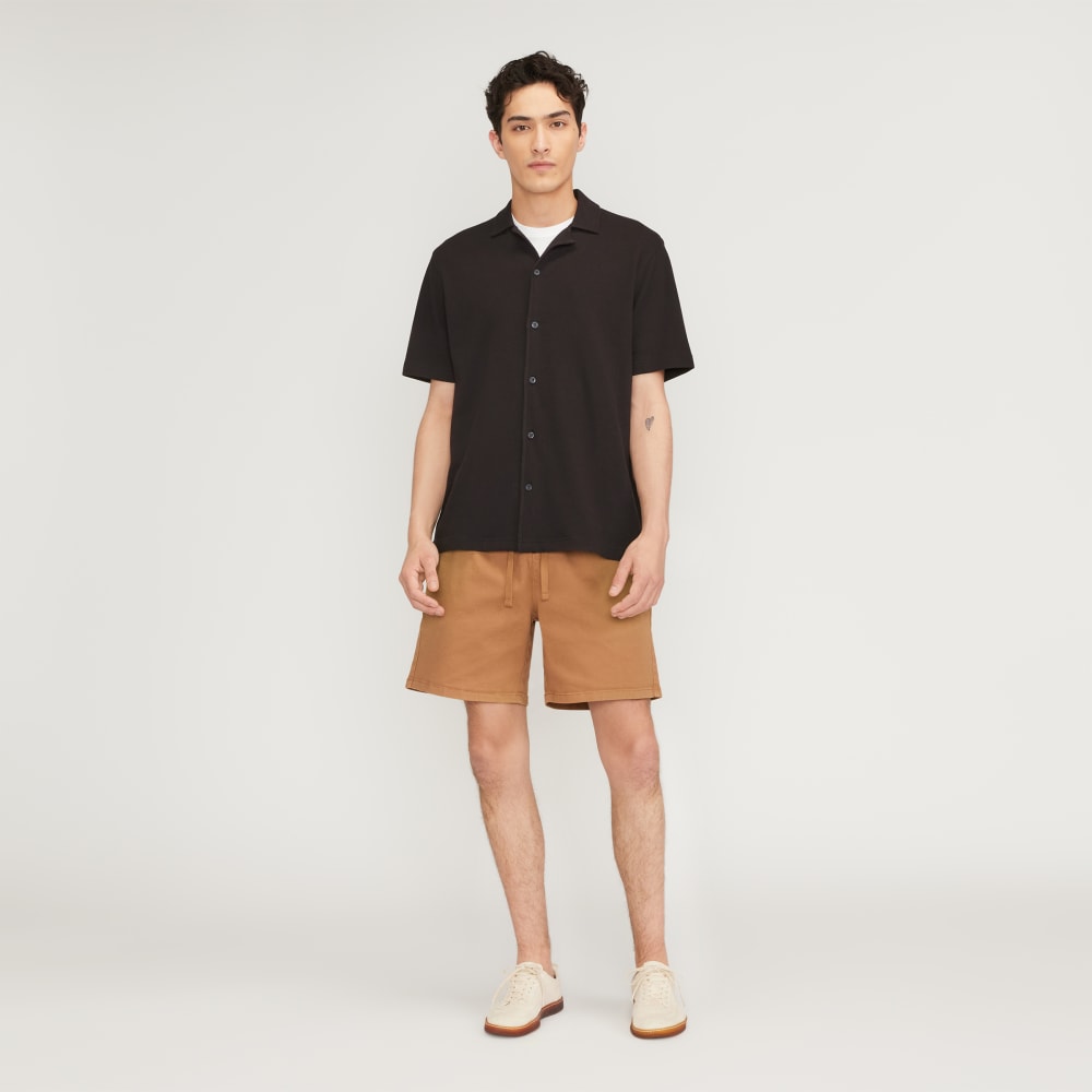 The Pique Short-Sleeve Shirt | Black – Everlane
