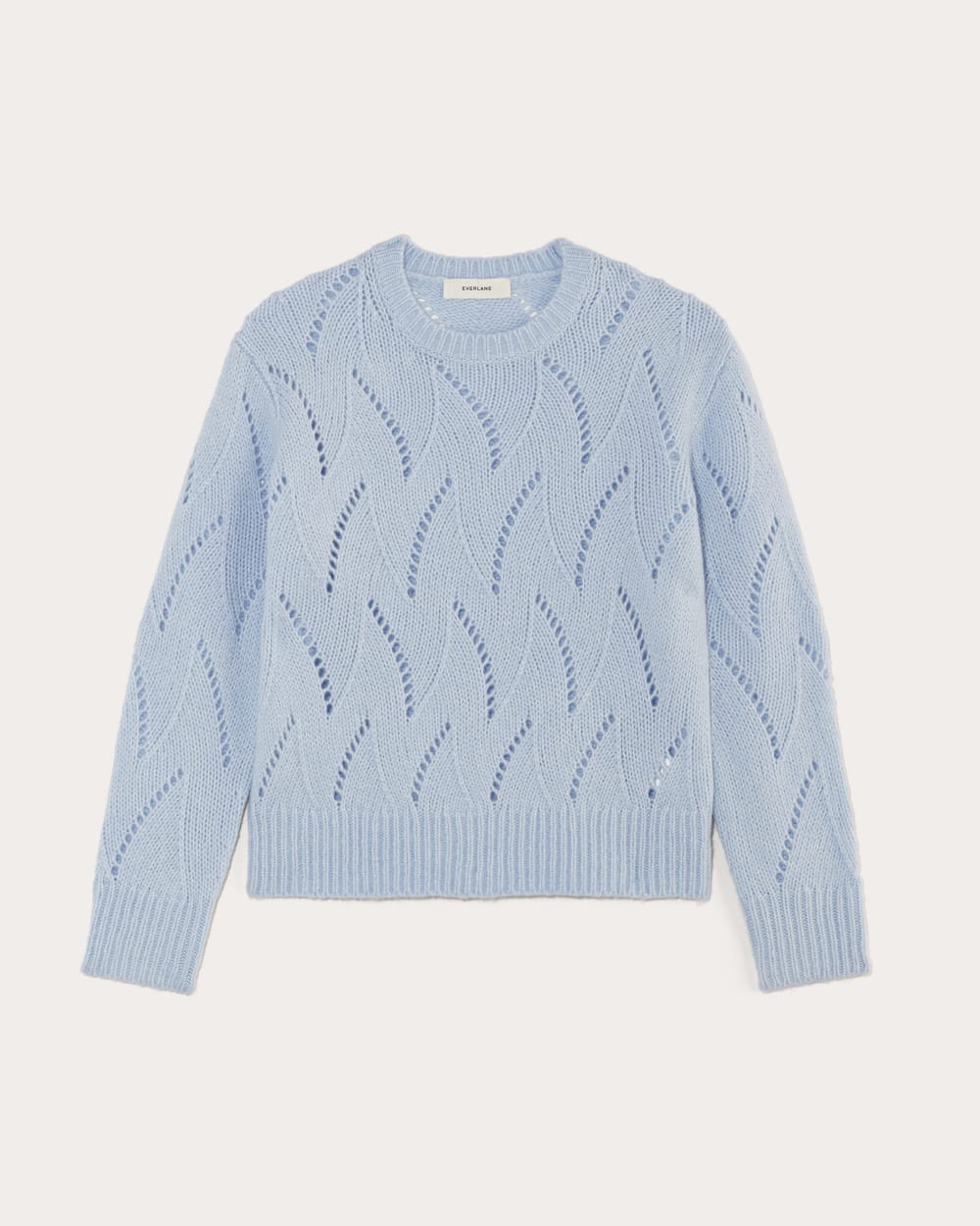 The Pointelle Sweater in Cloud | Chambray Blue – Everlane