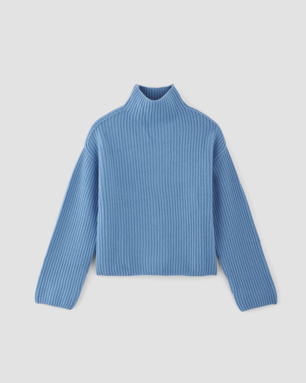 womens-felted-merino-funnel-pullover-heritage-blue | alt