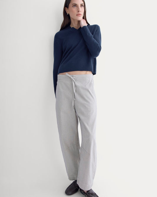 womens-easy-barrel-pant-canvas-tan-navy | primary