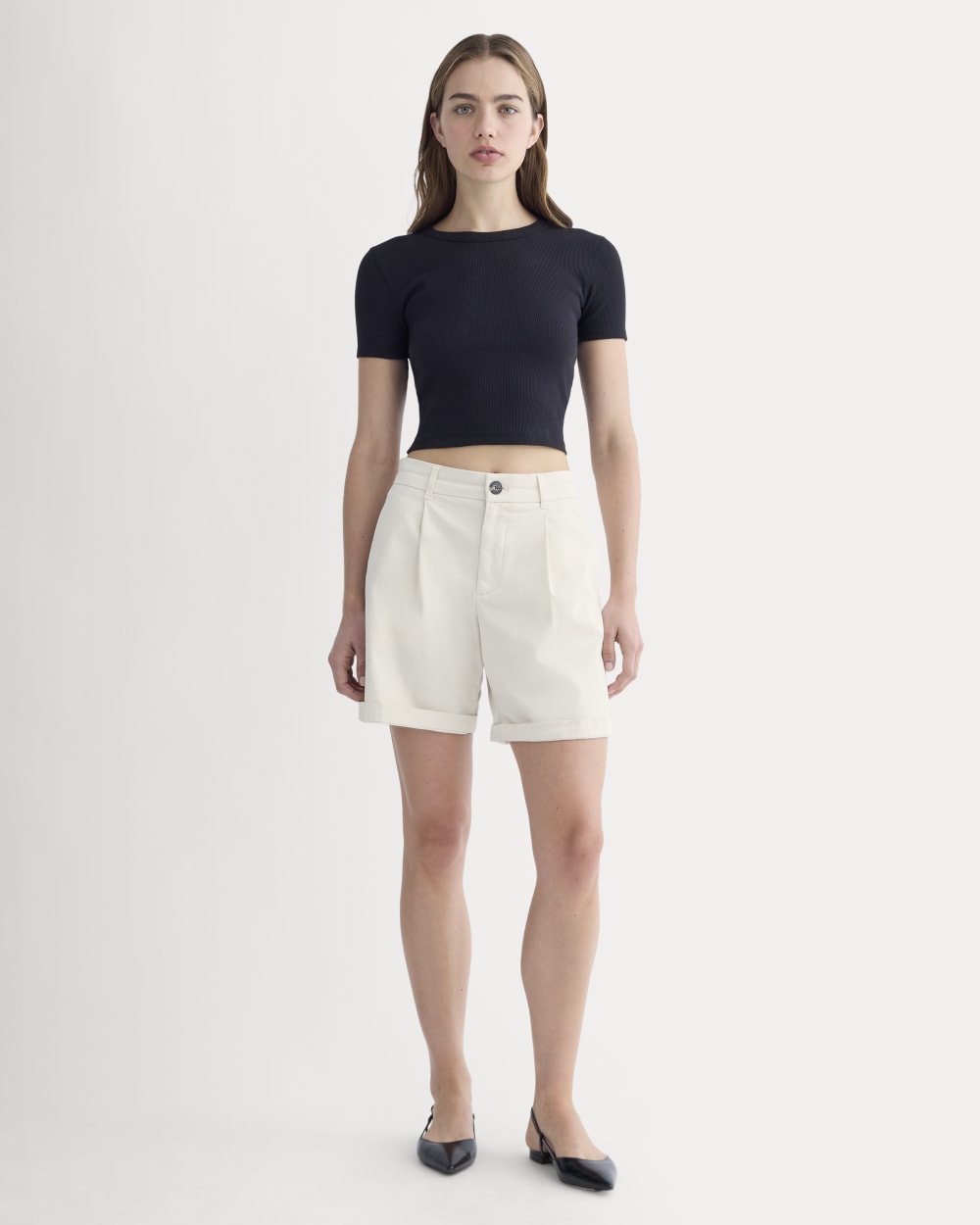 womens-pleated-chino-short-birch | primary