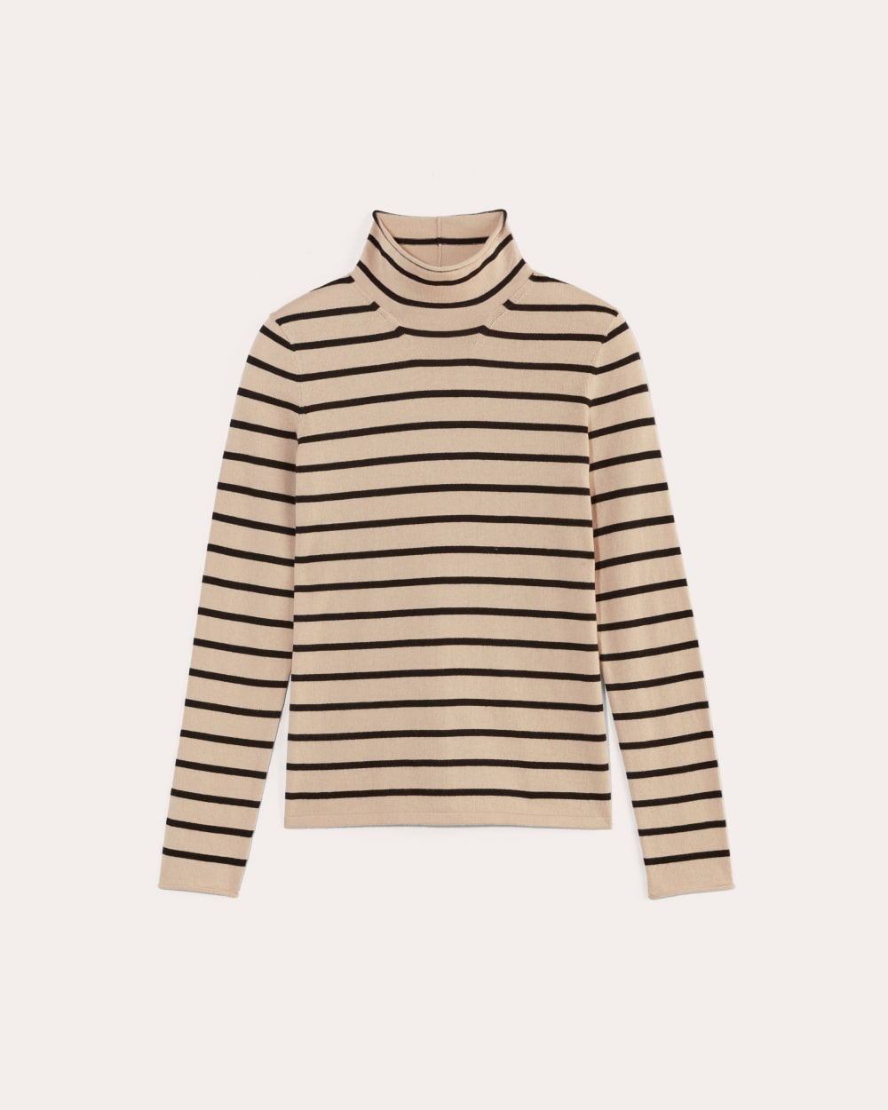 The Funnel Neck in Cotton Cashmere Powder Black – Everlane