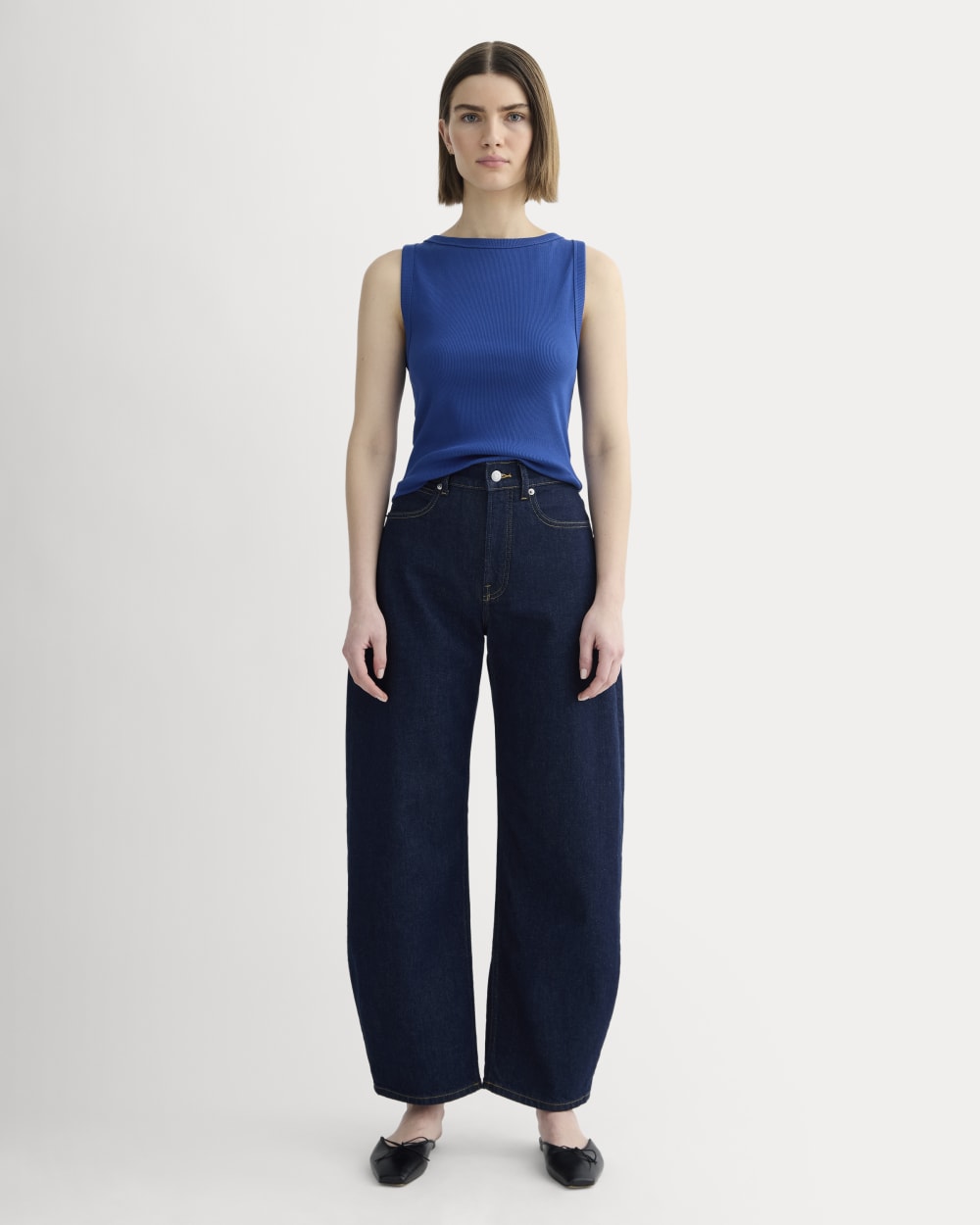 The Selfie Boatneck Tank | Bright Cobalt – Everlane