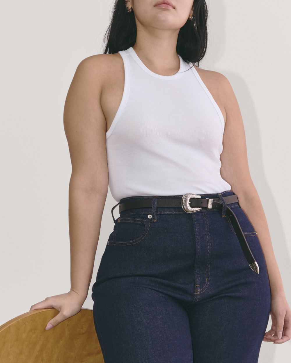 White Racerback The Luxe Rib Racerback Tank | White – Everlane