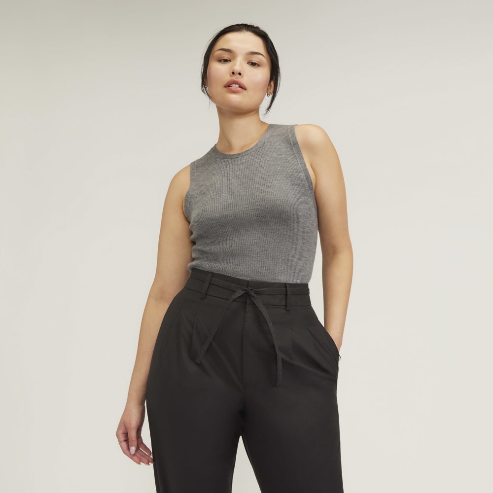 womens-ultrafine-merino-ribbed-shell-tank-heather-mid-grey | primary