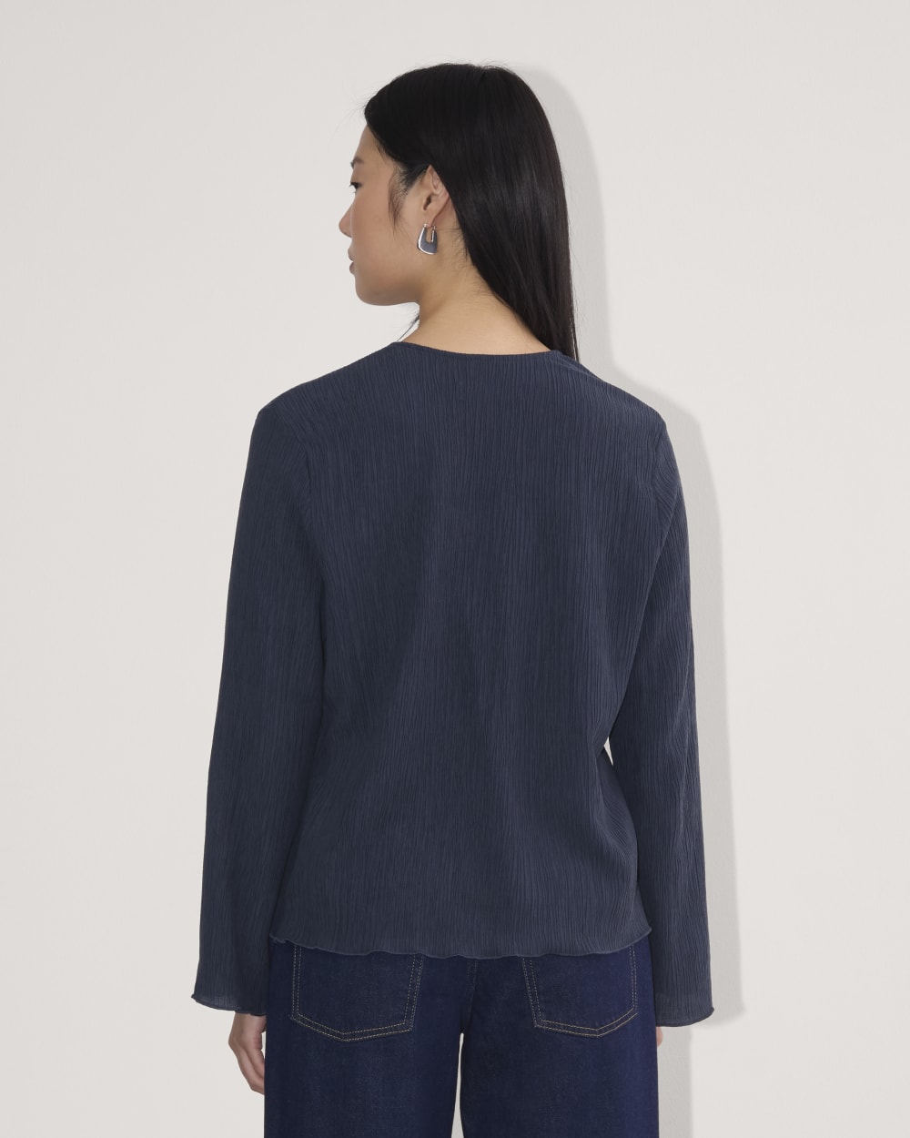 womens-crinkle-long-sleeve-navy