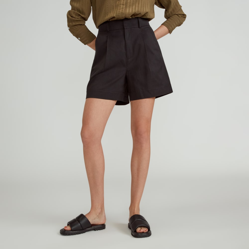 womens-tencel-way-high-drape-short-black