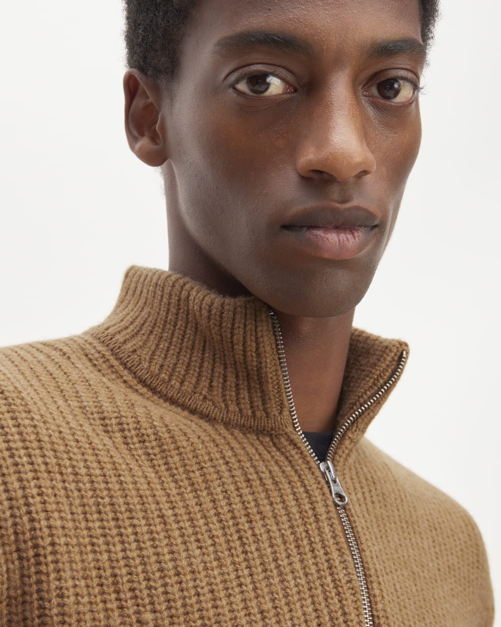 The Felted Merino Half-Zip Sweater | Deep Camel – Everlane