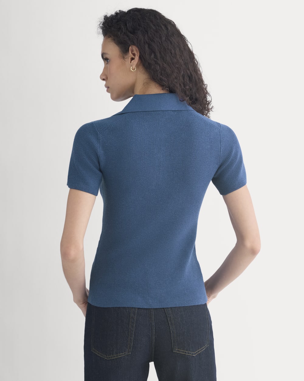 Knit Quarter-Zip Polo | Estate Blue – Everlane