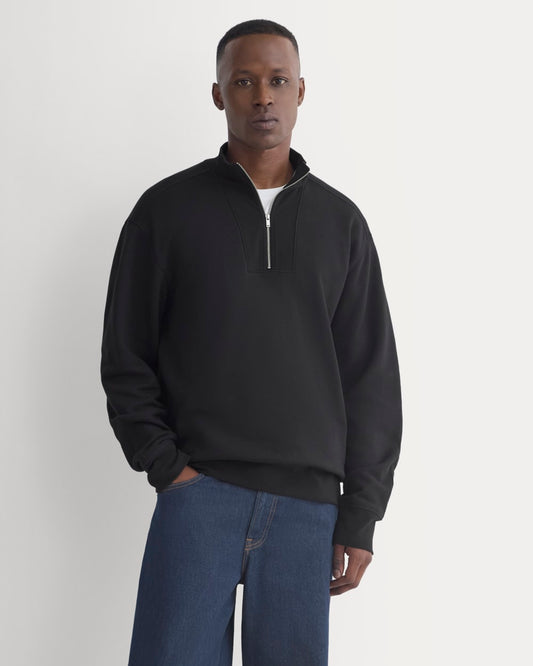 mens-lightweight-terry-zip-pullover-black | primary
