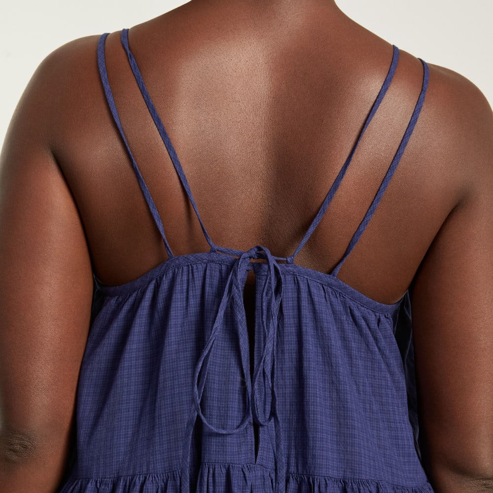 The Billow Tiered Maxi Dress | Navy  Everlane
