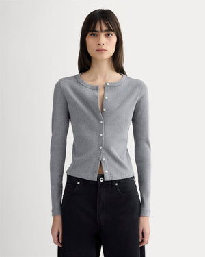 The Selfie Cardigan | Mid Heather Grey