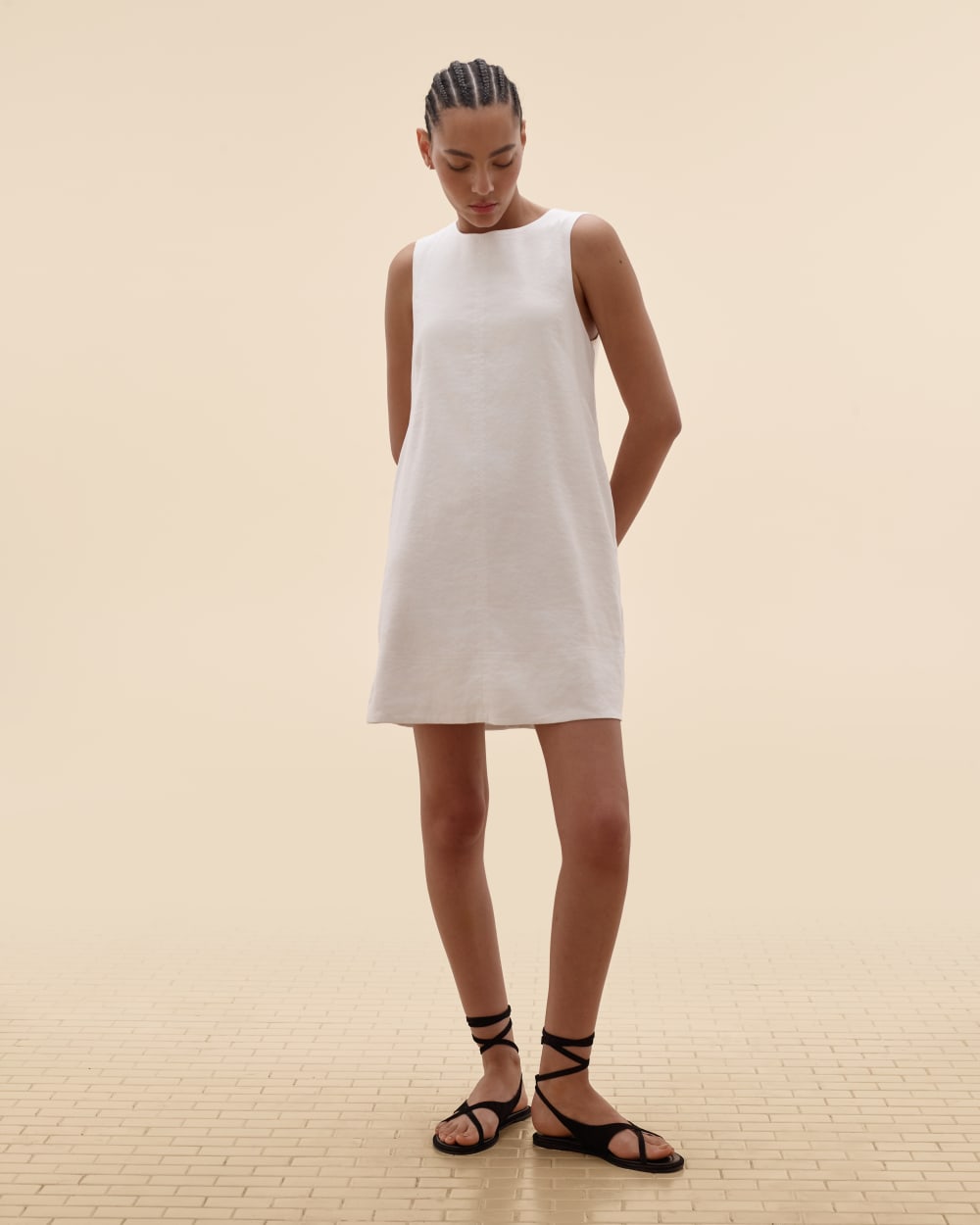 womens-shift-dress-in-stretch-linen-white