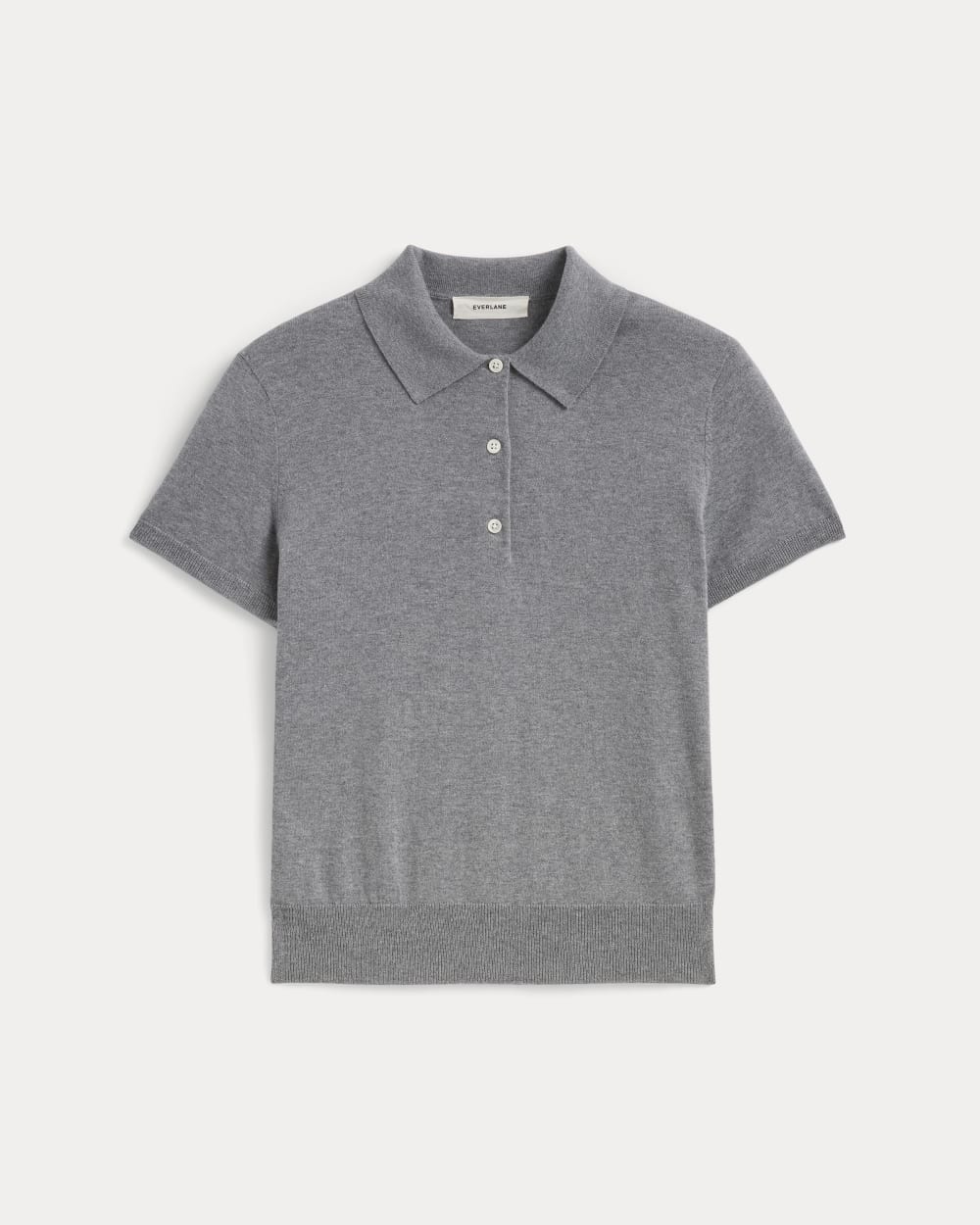 The Polo in Cotton Cashmere | Heather Charcoal – Everlane