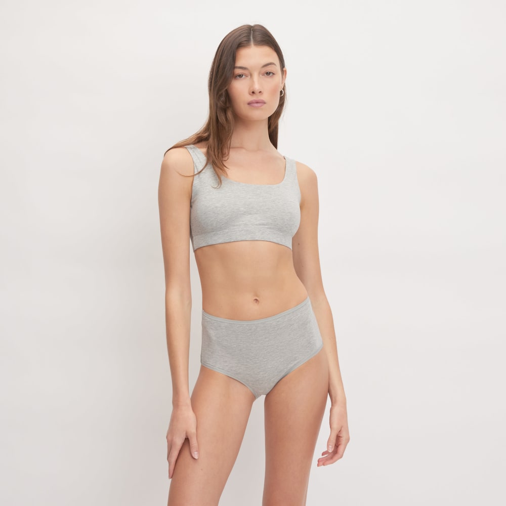Cotton High Rise Hipster Heathered