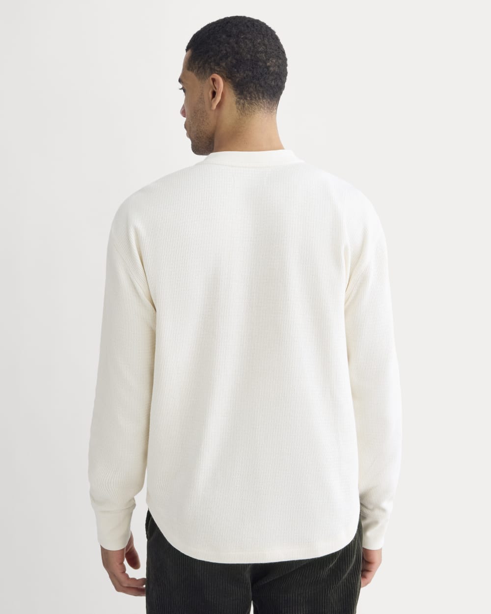 Thermal Henley in Cozy Waffle | Bone – Everlane