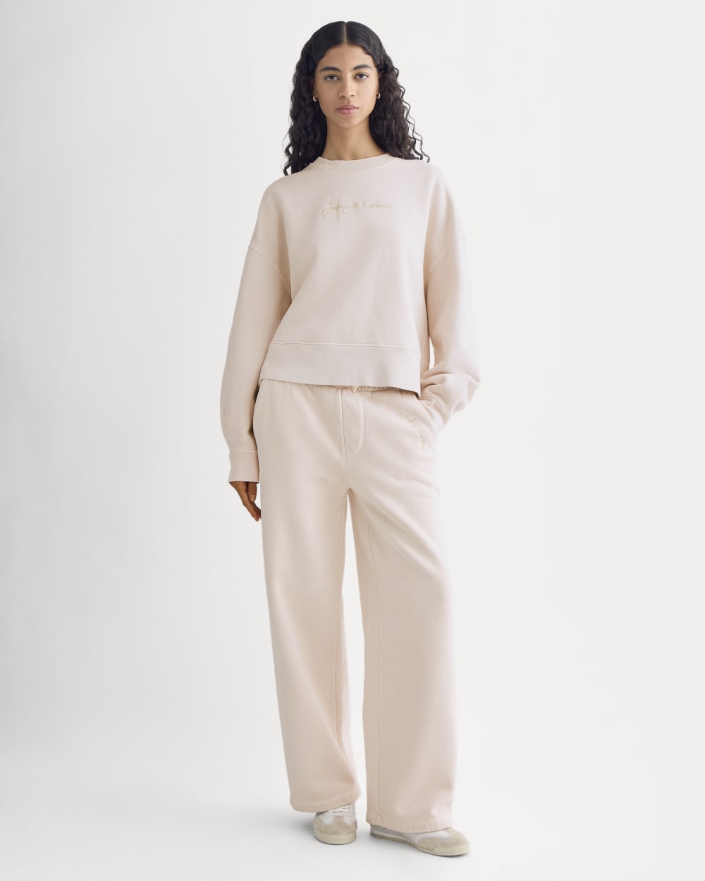 everlane-x-laufey-foundation-sweatpant-pale-peony | primary