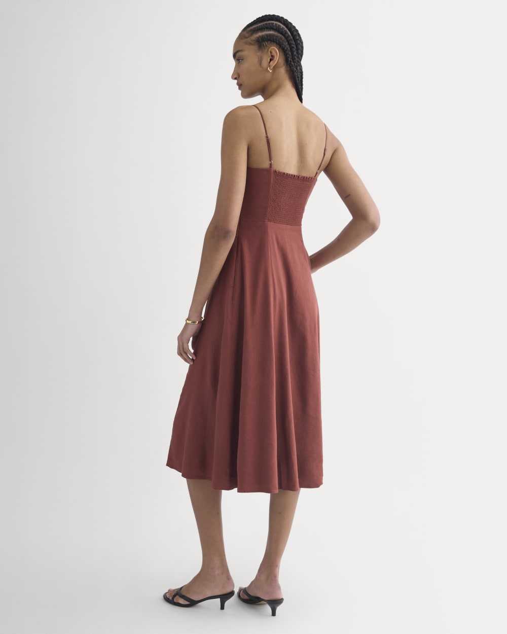 womens-tie-neck-dress-in-stretch-linen-henna-red