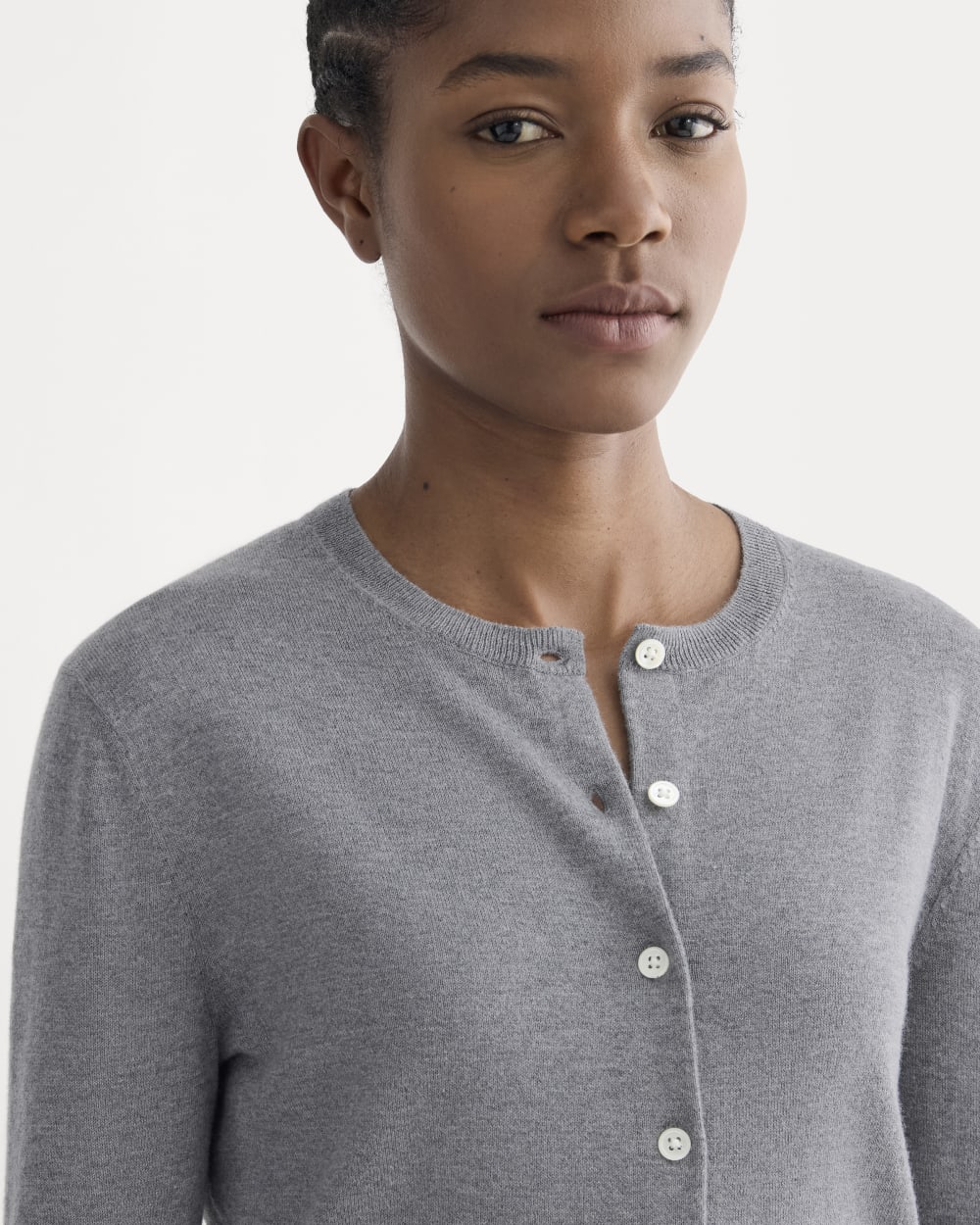 The Cropped Cardigan in Cotton Cashmere | Heather Charcoal – Everlane