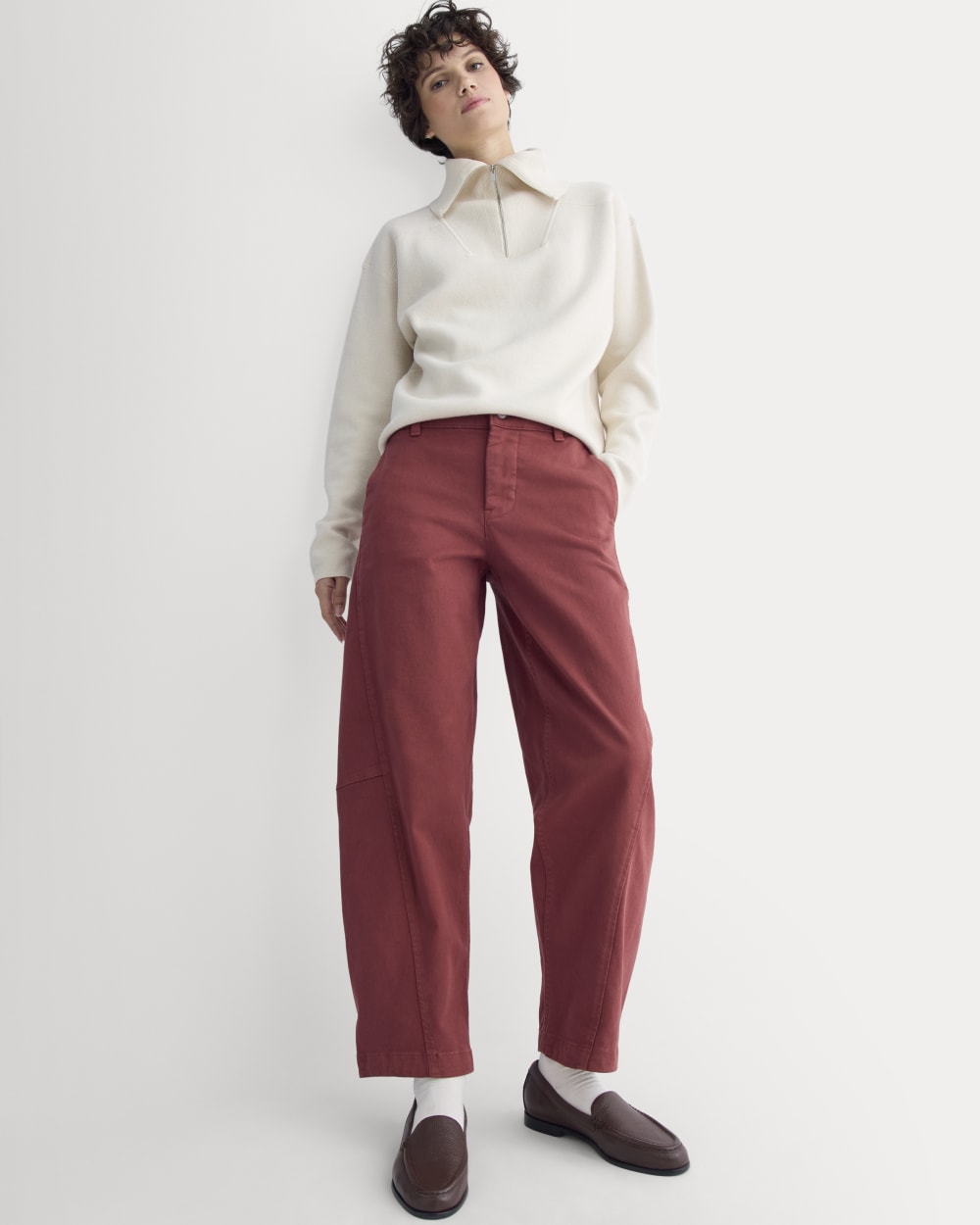 Twisted Seam Barrel Pant